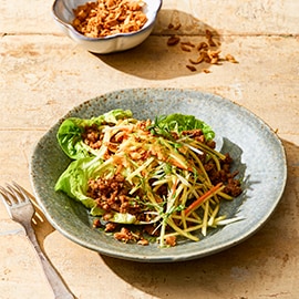 Thaise vegetarische beef larb